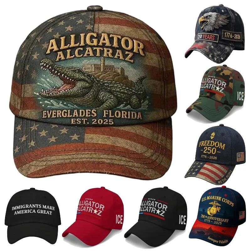 Alligator Embroidery Cap